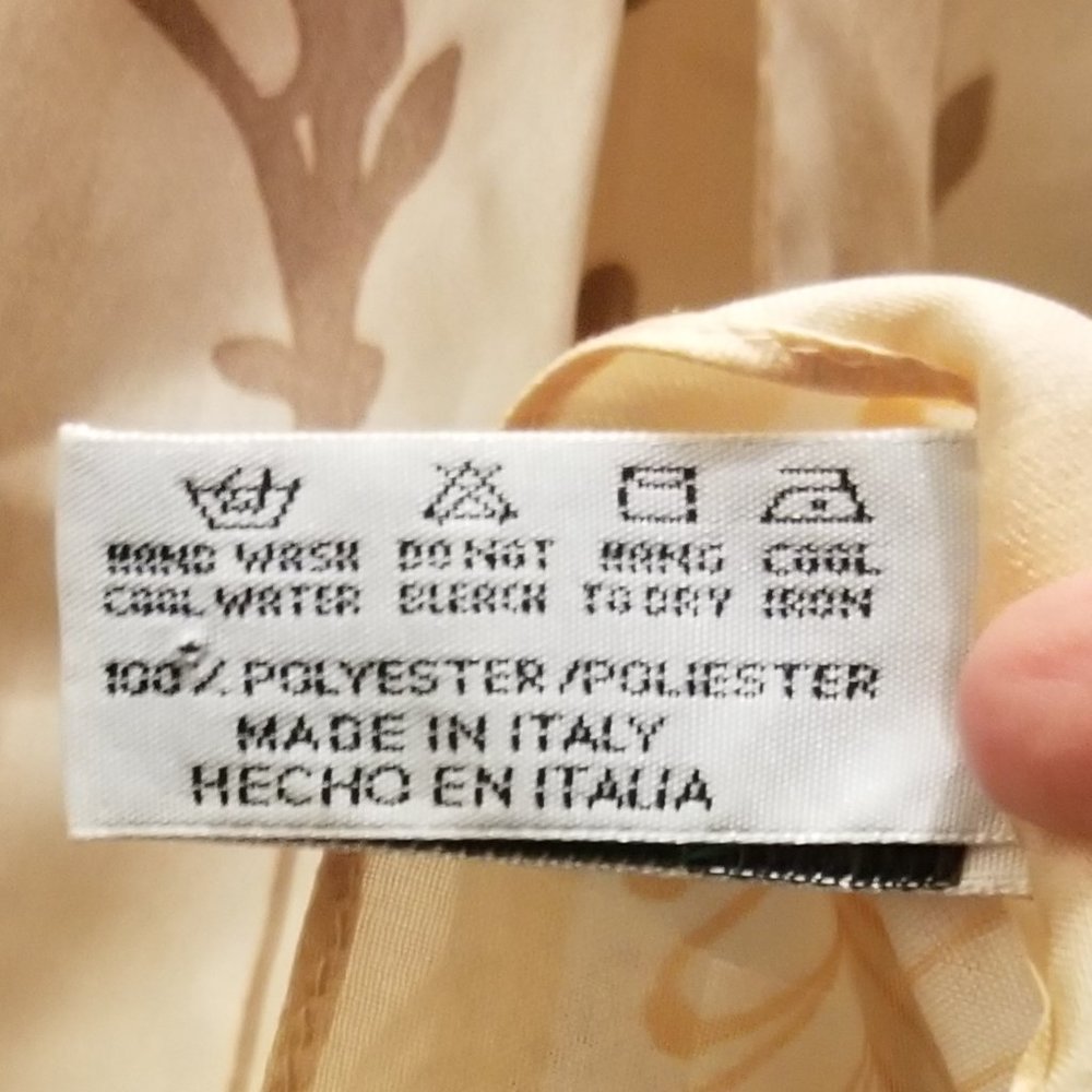 2 earth-tone polyester scarves- a Symphony and an Isabella - Picture 13 of 13